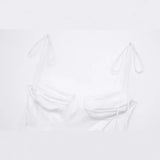 Spring Series Laminated Decorative Poplin Suspender Dress 2673072-Outfit