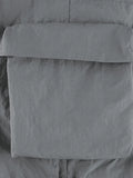 Pocket Patched Drawstring Cargo Pants-Outfit
