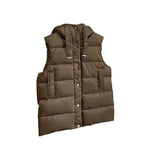 M Home Down Jacket Female European Goods Thick Vest Horse Clip New 2024 Winter Down Vest Vest Wear Loose-Outfit