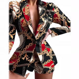 New Casual Print Fashion Small Suit Women's