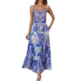Summer Sexy Suspensionless Sleeveless Printed Dress Dress