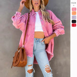 Women's Summer New Casual Do Old Casss Hole Loose Cowboy Coat