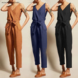 Retro V-neck Belt Women's Casual Oversized Elegant