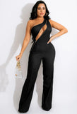 Sexy Zipper One Shoulder Sleeveless