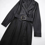 New Women's Suit Jacket Autumn Solid Color Lumbar Imitation Skin Mini
