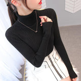 Sweater Women's Autumn And Winter Set-Up Bottom Shirt 2025 New Fashion Knitting