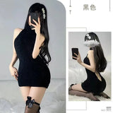 Sex Sweater Women Do Not Take Off The Big Breasts Leak Sexy Passion Pure Thin Knitted Shirt To Avoid Temptation