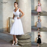Women Summer 2021 Sleeveless Dress Plus Size Clothing V Neck A Line Slim White Dresses For Party Vestido Feminina