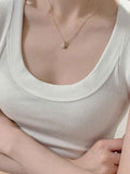 Solid Rib Tank Top-Outfit