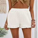 New Women's Shorts Burst Casual High-Waisted Cotton Straight