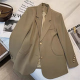 And Autumn Small Suit Jacket Woman 2025 New Korean Fashion Long-Term Small Korean Version Of The Suit
