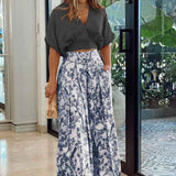 Toloer Women's 2024 Women's Suit New Short Shirt Short Sleeved Shirt Trousers Fashion