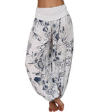 Printed Loose Casual Wide-leg Trousers