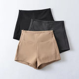 Trendy Women's Wear Spicy Girls' Group High Waist Shorts In Spring The New Style Tight-Fitting Buttocks Show Thin Straight Tube Leisure Hot Pants-Outfit
