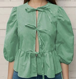 Women's Clothing New Fashion Loose Long-Sleeved Plaid Love With Shirt