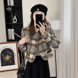 Style Hairy Short Coat 2025 New Women's Autumn And Winter Cotton Thicken French High-End