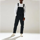 New Summer Street Trendy Solid-Colored Strap Trousers With One-Body High-Rise Men's