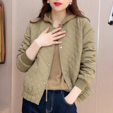 Toloer Women's Short Jacket Fall 2024 New Korean Version Casual Fashion Port Style Diamond Plaid Jacket Cardigan Jacket-Outfit
