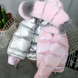 Real Fur Collar Loose Winter Down Coat Women Puffer Female Warm Autumn Feather Jacket For Girl Parka Coats Outerwear