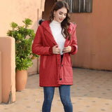 Women's Clothing Autumn And Winter New Large Size Hat Warm Slim Down Cotton Clothing In The Long Coat-Outfit