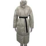 Winter Parkas Women Fashion Straight Loose Coats Women Elegant Pockets Long Cotton Jackets Female Ladies