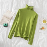 Turtleneck Sweaters 2021 Autumn Winter Sweater Knitted Pullover Long Sleeve Women Sweaters Tops Jumper Pull Femme
