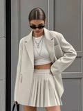 Fashion Casual Suit 100 Folded Skirt Dress Suit Women's