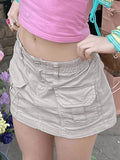 Cargo Pocket Micro Mini Skirt-Outfit
