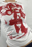 Screen Print Long Sleeve Tee-Outfit