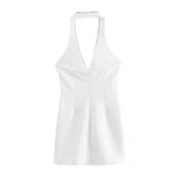 Summer Jewellery Neckline Slim Mini Dress 3082739-Outfit