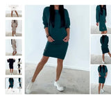 And Leisure Knitted Dress New Solid Long