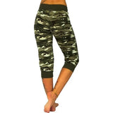 Women's Pants Sports 2023 New Casual Fashion Casual Fit Yoga Camo Print Drawstring Capris Breathable Comfortable Streetwear