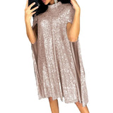 New Women's Ebay Small Collar Squint Dress