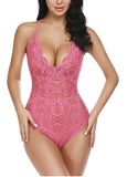 New Lady Passion Lingerie Lace Hanging Neck Tights Deep V Sexy Lace