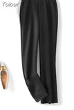 Women Elegant Temperament Long Sleeve Lapel Blazer Or Pants Casual Solid Color Business Occupation Office Clothing