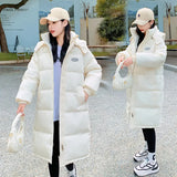 2024 New Oversize Down Cotton Clothes Female In The Long Small Winter Thick Cotton-Padded Clothes Cotton-Padded Jacket Coat-Outfit