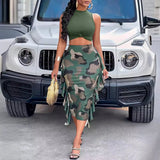 Toloer Style Women's Wear Ebaytemu2024 Spring And Summer Camouflage Fashion Suit-Outfit