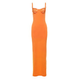 Women's 2024 Spring / Summer New French Temperament Lace Splicing Sling Dress Sexy Slim Dress Woman-Outfit