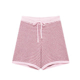 Summer New Women's Loose Knit POLO Shirt Top High Waist