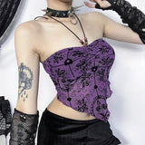 Spring New Sexy Hot Girl Blouse Temperament Slim Hanging Neck Flocking Sling With Chest Vest Girl-Outfit