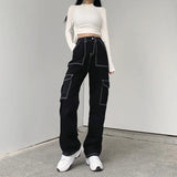 Black Straight High-rise Jeans-Outfit