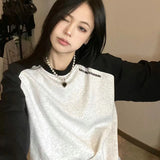 Vintage Raglan Long Sleeve Oversized Sweatshirt-Outfit