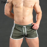 Men Shorts Fitness Bodybuilding Shorts Mens Mesh Breathable Quick Drying Fashion Casual Joggers Sportswear 1028-0-Outfit