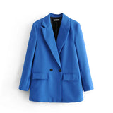And Summer 2025 New Simple Loose Double-Dbuted Blazer Women's Spring And Autumn Dress New