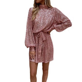 Evening Dress Gold Slimming Tie With Long Sleeves Of The Bare Back