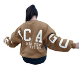 Women's Y2K Grunge Loose Pullover Sweatshirts Letter Print Casual Thickened Long Sleeve Tops Autumn Hoodie Streetwear-Outfit