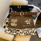 Skirt Irregular Skirt Women Autumn And Winter New Fat Mm High Waist Thin Crops A Word 100-Fold