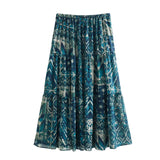Spring Printed Shirt 2459806 Wire Printed Skirt 2457 806Suit-Outfit