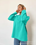 And Autumn 2025 New Solid Color Long-Sleeved T-Shirt Women's Loose Basic Casual Pure Cotton T-Shirt