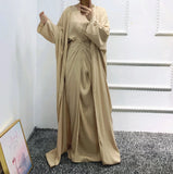 Cotton Blend Cool Solid Color Three-piece